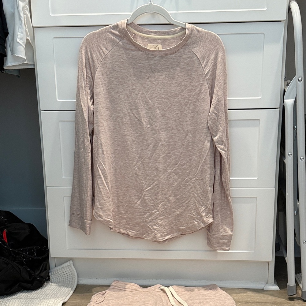 Heathered Pink 2pc Lounge Set